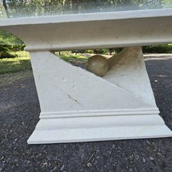 Very Unique Glass Top Coffee Table