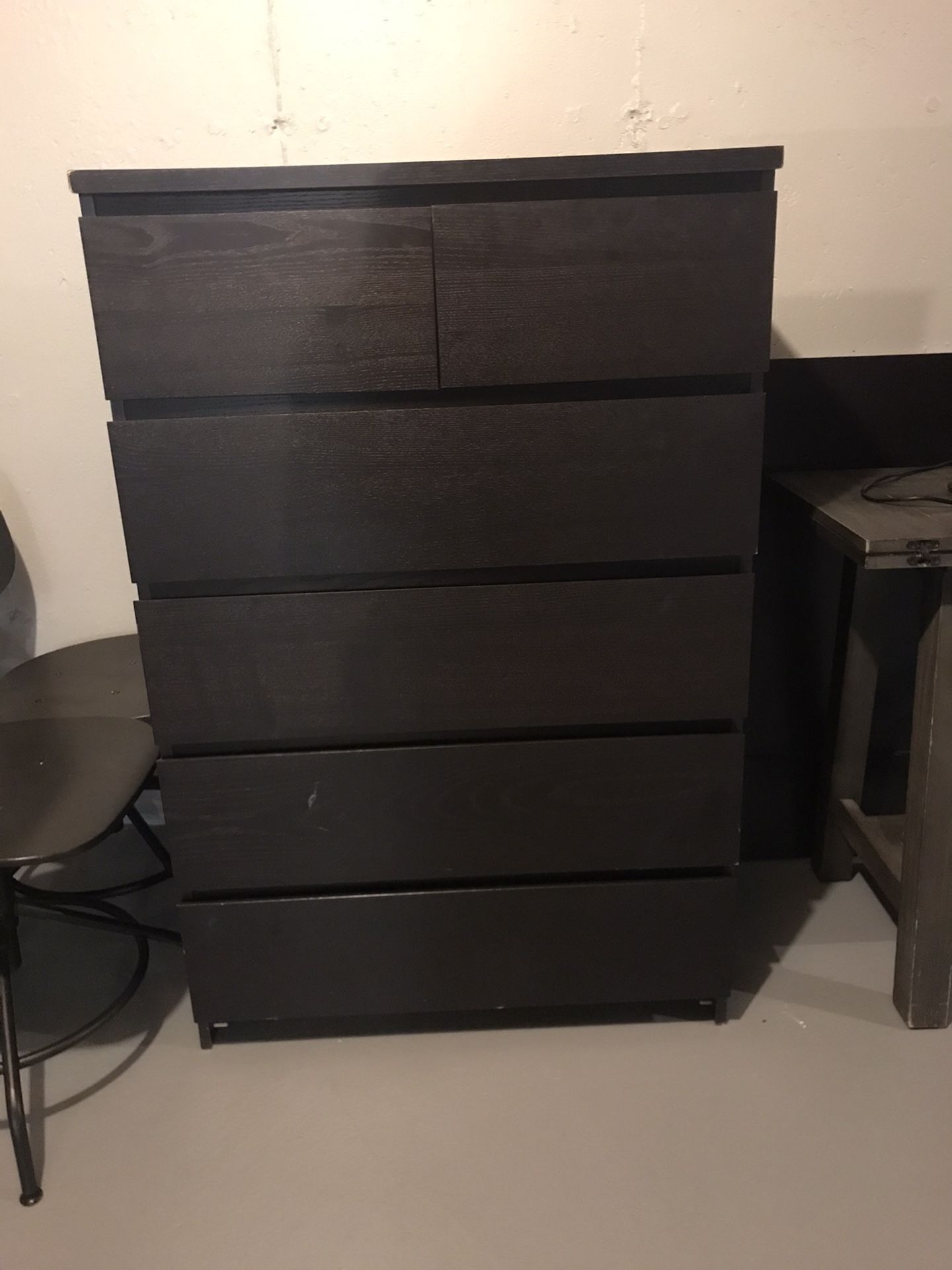 IKEA 6 drawer dresser- Espresso