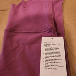 lululemon Align  High-Rise Pant 25" Size 8