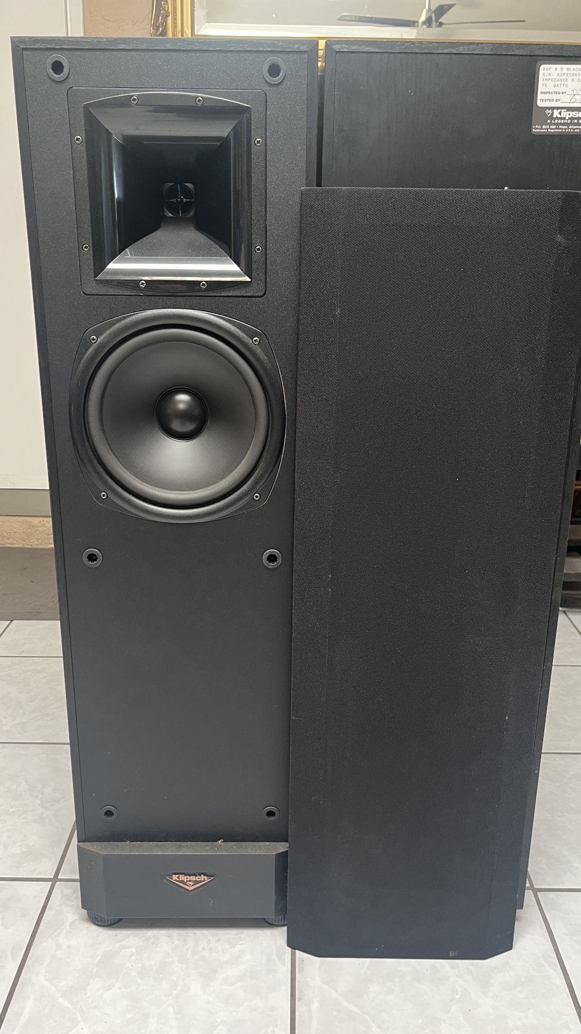 KLIPSCH KSF 8.5 SPEAKERS BLACK