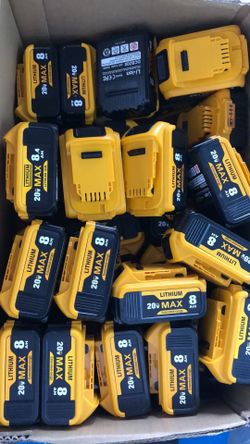 The replacement of the Dewalt battery