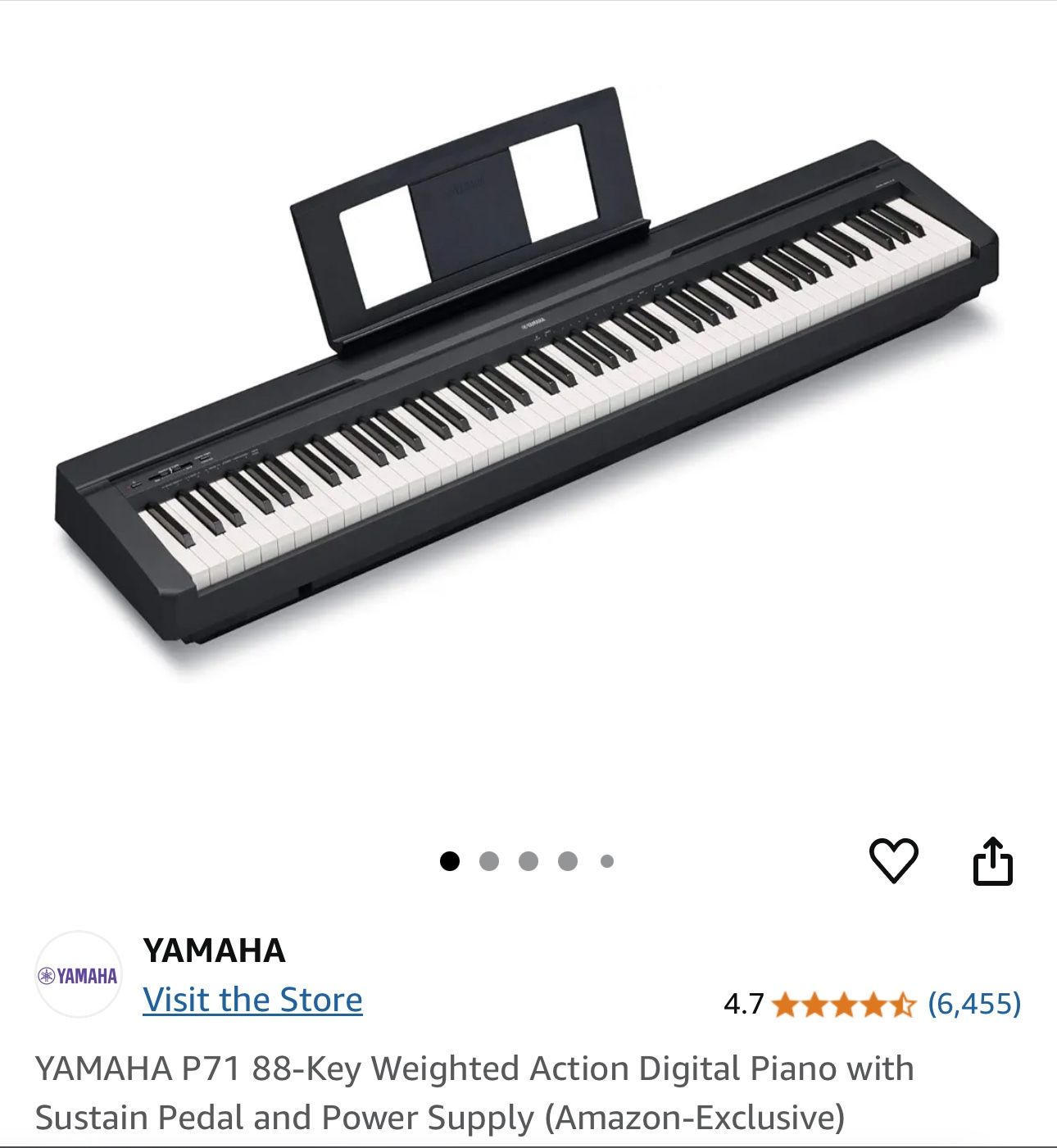 Yamaha Piano With Stand