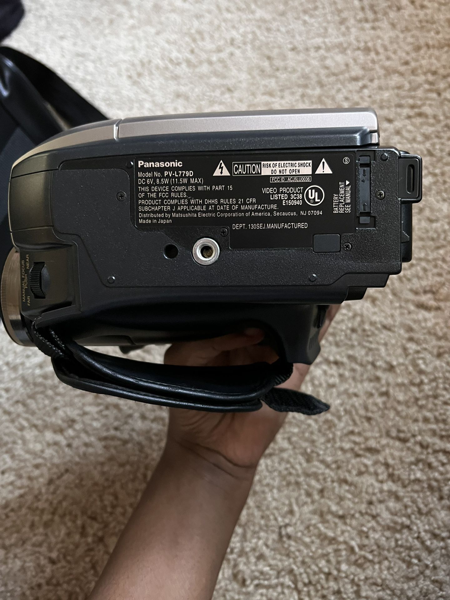 Panasonic VHS palmcorder with photoshot