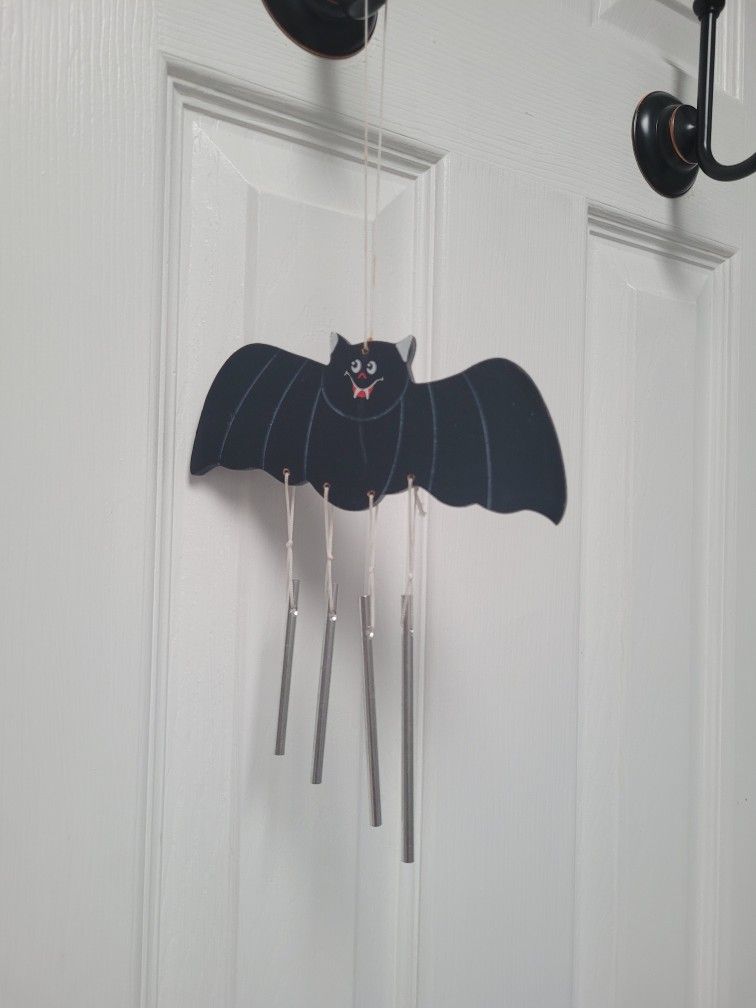 Halloween Black Bat Wind Chimes