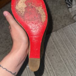 lv red bottom heels for women