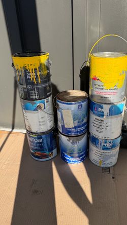 Lot of Used Paint Cans – Mixed Brands