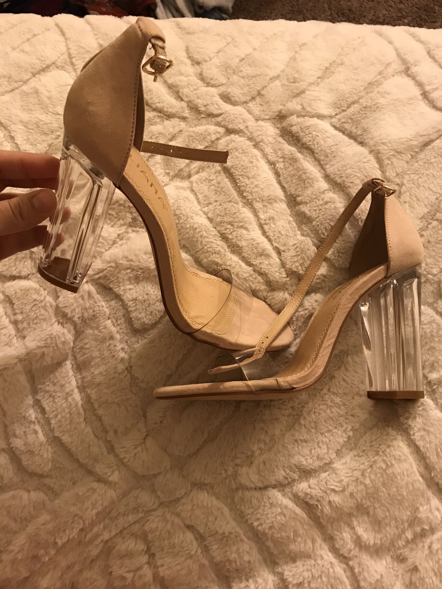 Brand New Clear heels Size 8