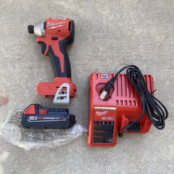 1/4” Hex Impact Drill M18 With Battery And Charger 