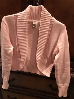 Cute Pink Sweater Cardigan Size 4/6