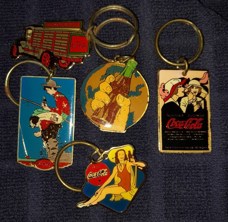 Coca-Cola Keychains (5)