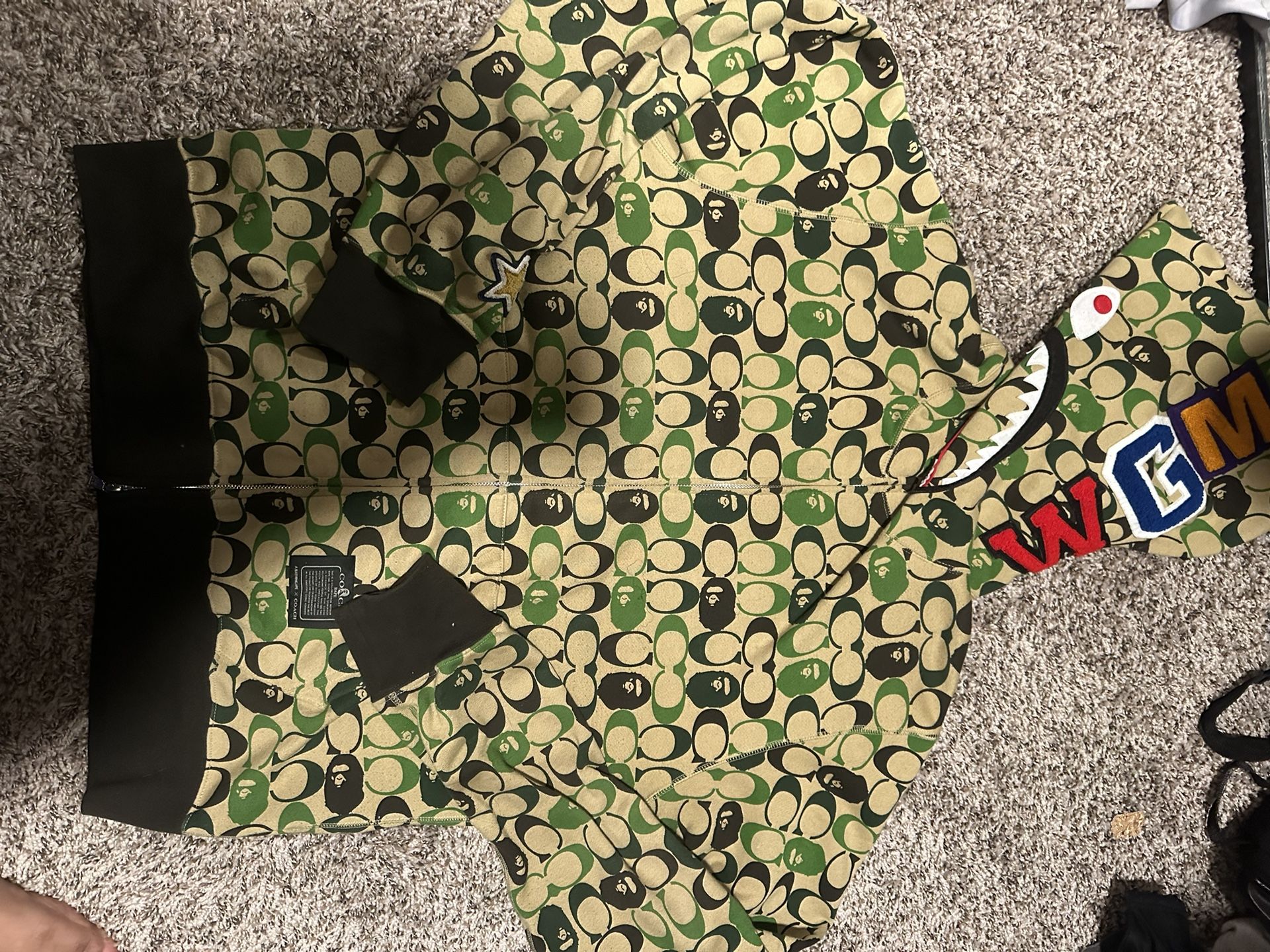 Coach X Bape Shark Full Zip Hoodie
