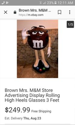 3 ft Ms. Brown M&M display for Sale in Sacramento, CA - OfferUp