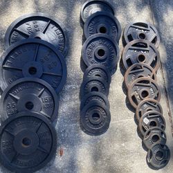 340lbs Of Olympic Plates