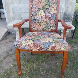 Victorian Style Embroidered Chair 