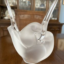 Lalique Crystal vase