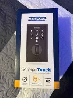 Shilage Century Matte Black Electronic Touch Keyless Touchscreen Deadbolt with Thumbturn