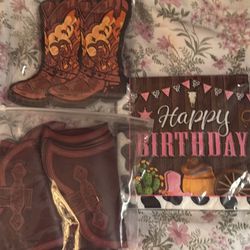 Cute Cowgirl Birthday Party Supplies 