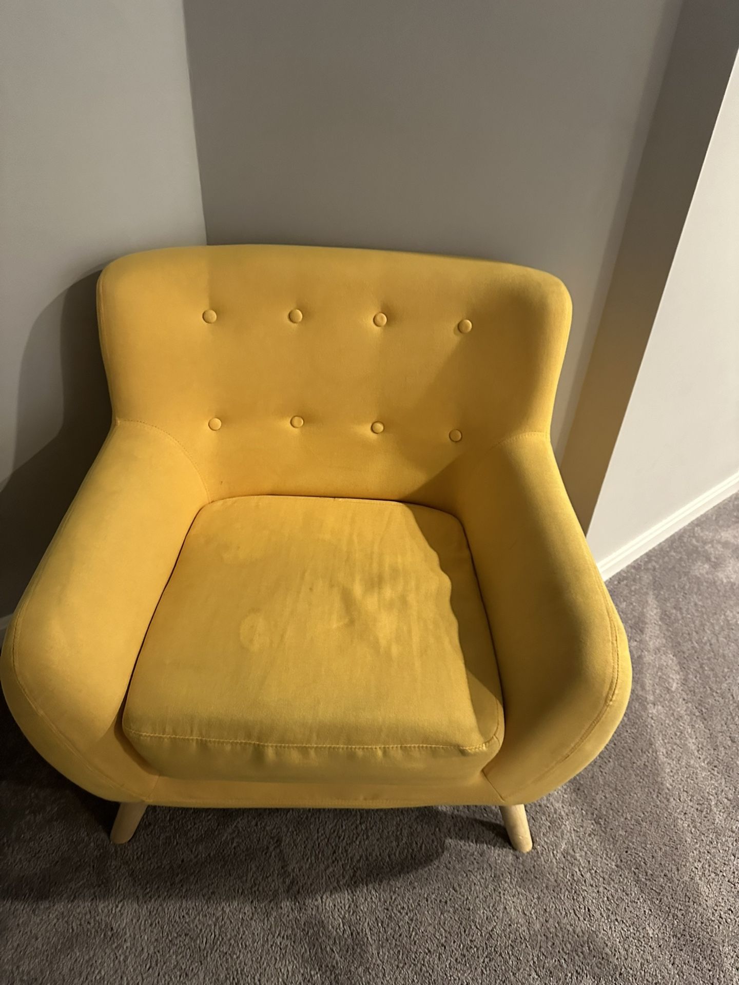 Yellow chair in a good condition