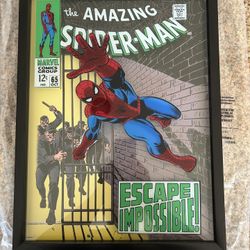 Spider-man Framed 3D Picture