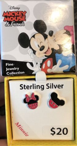 Kids Disney Minnie and Mickey Mouse Earrings