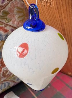 Christmas Handblown Art Glass Ornament