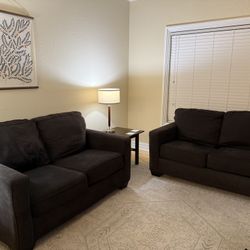 Matching Charcoal Loveseats
