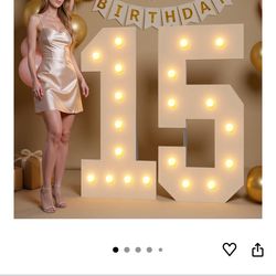 Number 15 marquee numbers