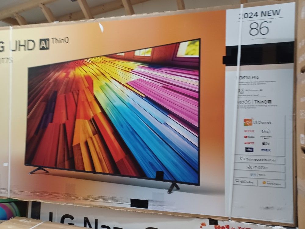 86" Screen Led Smart 4k By LG ThinQ.  1 Year Warranty.  Financing Available 