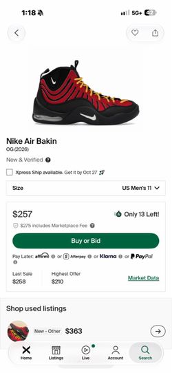 Nike Air Bakin Tim Hardway