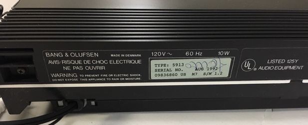 Bang Olufsen B O Beogram Tx2 Type 5913 Tangential Tracking Turntable With Mmc4 Cartridge Needle For Sale In Laurel Md Offerup