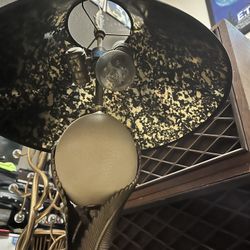 Vintage. Lamps.  Lucite.  &.  Ostrich Egg With Brass 