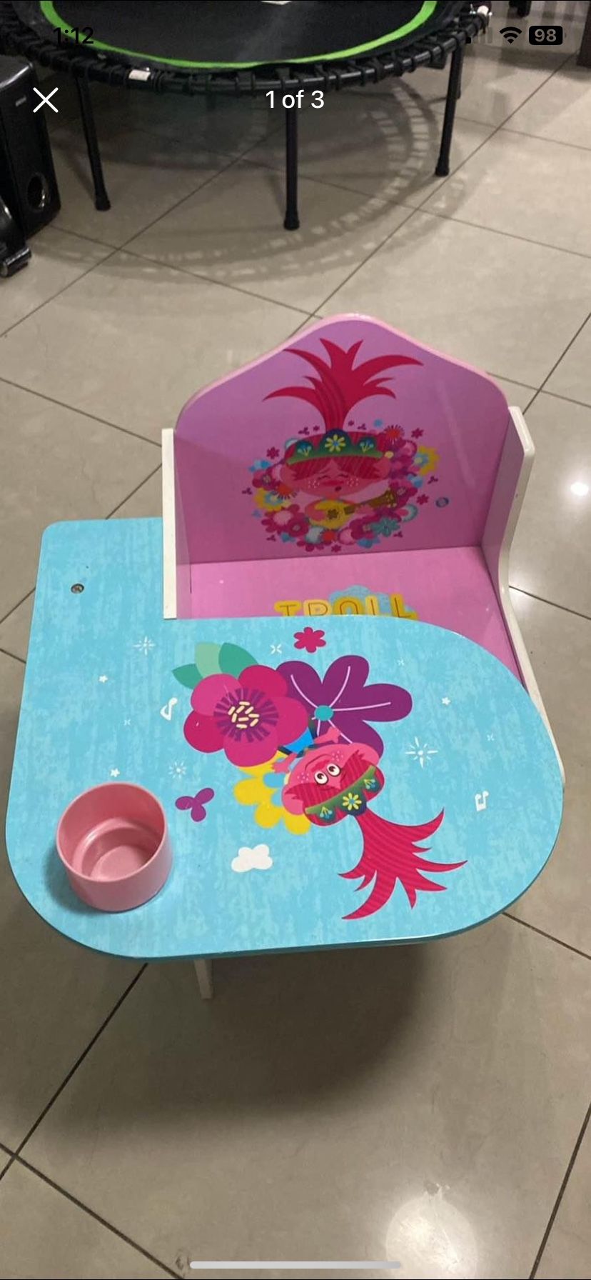 Trolls Kids Desk Chair