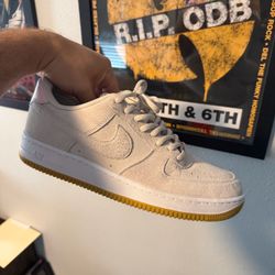Nike SB Air Force 1 Low Suede Gum Sole Sz 12