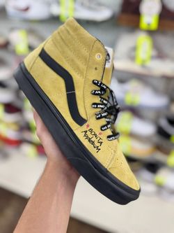 VANS SK8-HI 'MELLOW YELLOW' HIGH TOP SIZE 10.5 SNEAKERS USED