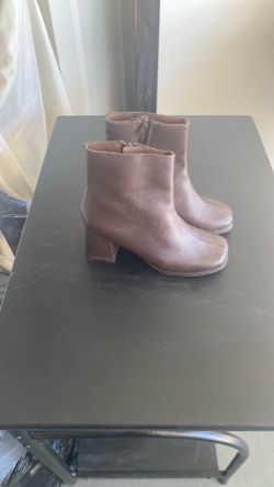 Brown Booties Size 6