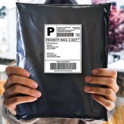 BLACK POLY MAILERS 12X15.5 SELF SEAL WATERPROOF SHIPPING BAGS 25/50/100