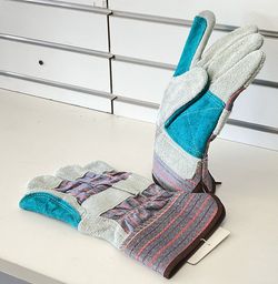Double Padded Leather  And Cotton Work Gloves