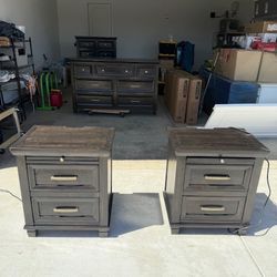 Ashley Night Stands King bed Mirror