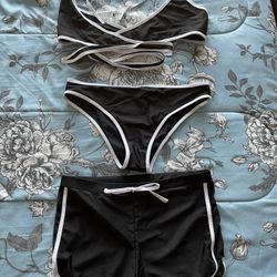 Black Bikini Bathing Suit Large
