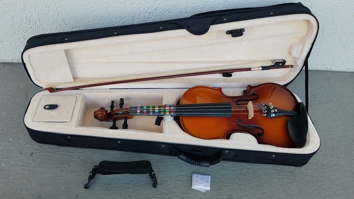 Cecilio CVN-300 4/4 Full-Size Age 11+ FINE Violin Case/Bow LIKE NEW!

