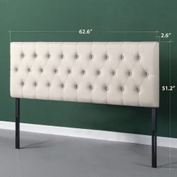 Zinus Upholstered Headboard - Taupe (Queen)