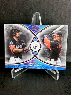 2026 Topps Dynamic Duals Gunnar Henderson Samuel Basallo Blue /25 #15 Orioles