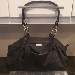 Baggallini Baby Hampton Shoulder Satchel Purse Handbag Tote Travel Bag Black NEW