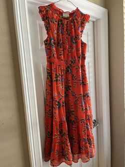 Floral Midi Dress, Size M