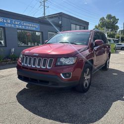 2016 RED JEEP COMPASS LATITUDE 🅜🅞🅞🅝🅡🅞🅞🅕 🄻🄴🄰🅃🄷🄴🅁 Gᗩᔕ ᔕᗩᐯEᖇ S͎U͎V͎ Ş๓໐໐th🤩🚘