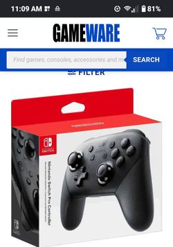 Two Nintendo Switch pro controllers