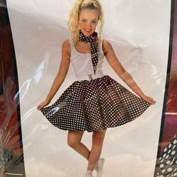 Custom Adult Polka Dot Skirt & Necktie