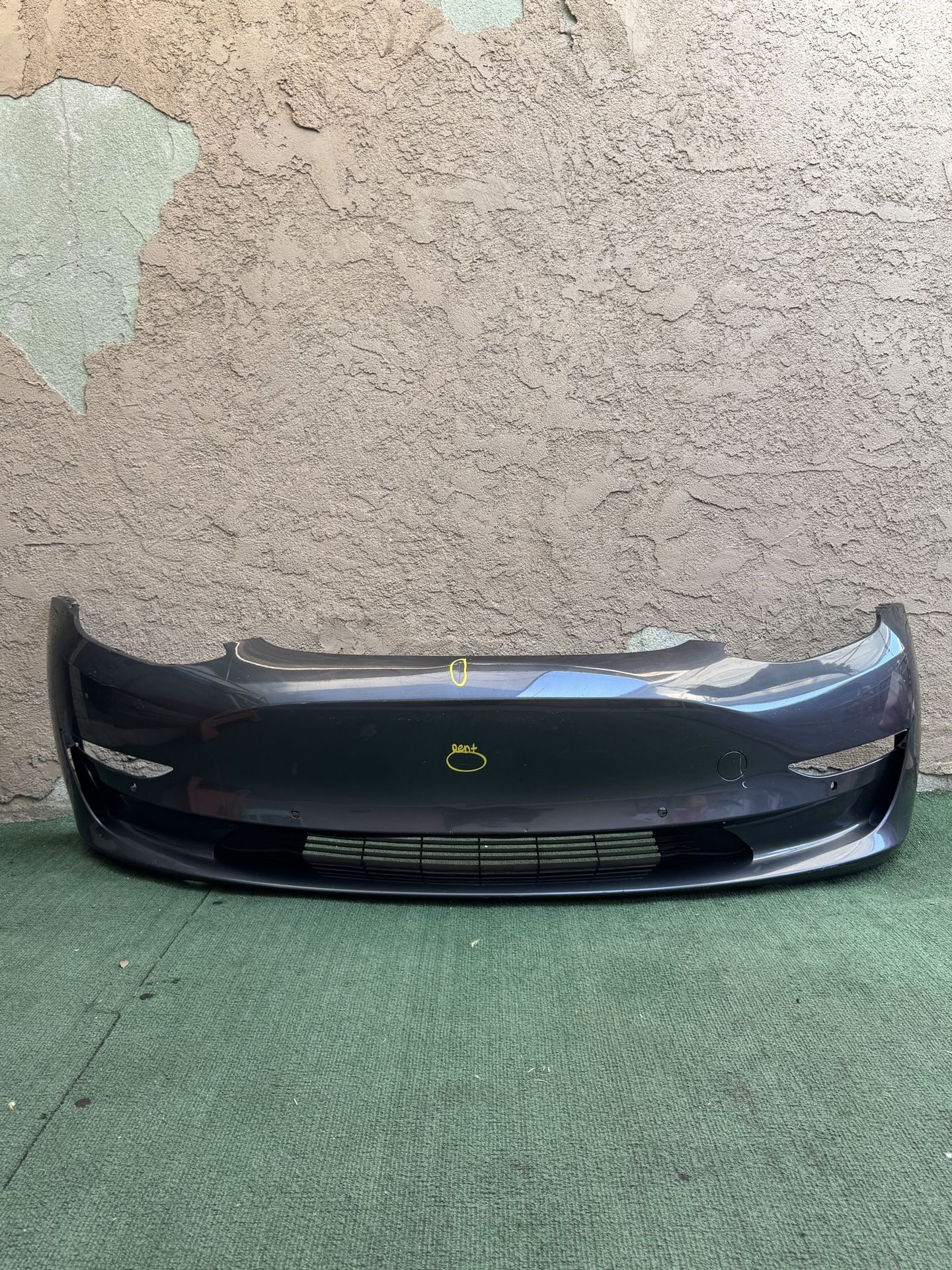 2017-2023 TESLA MODEL 3 FRONT BUMPER COVER W/ SENSOR HOLES OEM