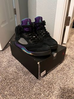 2013 Used Jordan 5 Black Grape