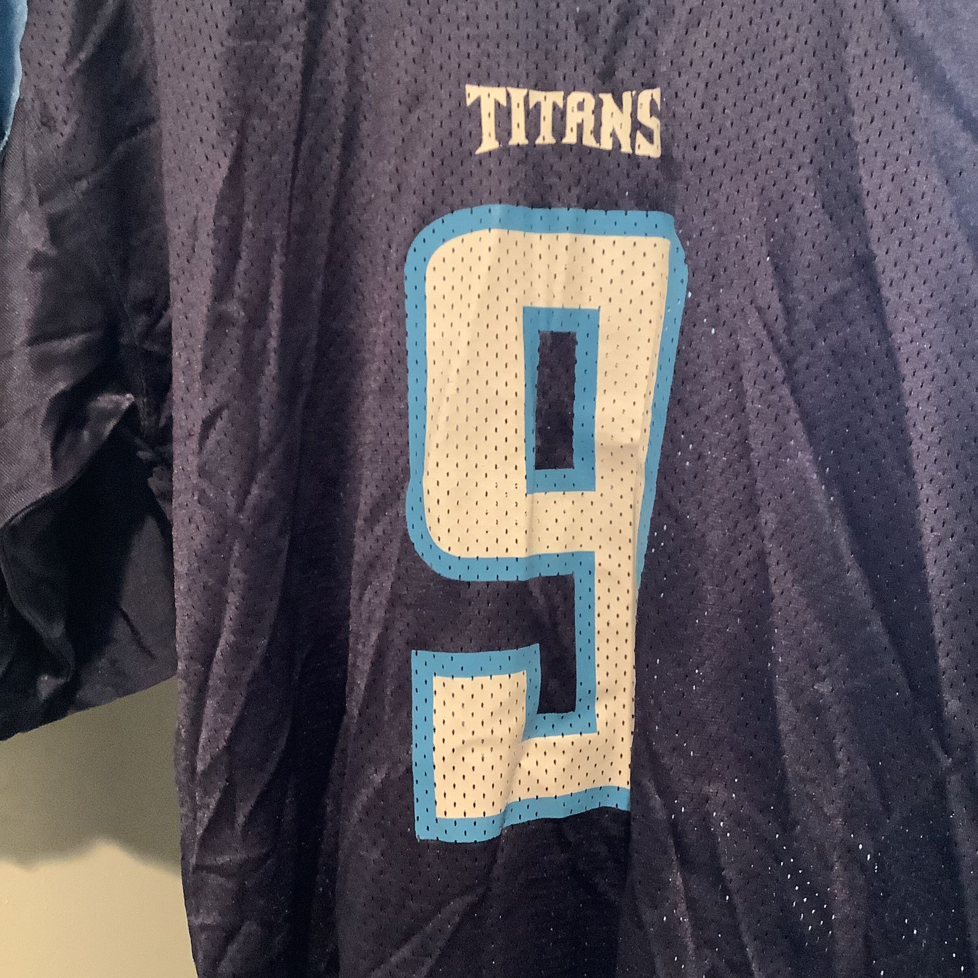 1999-00 TENNESSEE TITANS McNAIR #9 CHAMPION JERSEY (AWAY) L